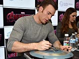 Крис Эванс на кинофестивале Comic-Con. 26 июля 2014 года