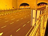 Въезд в туннель Кармель 
