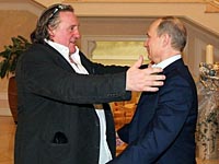 Жерар Депардье и Владимир Путин