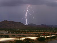 Первая осенняя гроза в Израиле