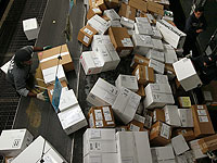 В аэропорту Бен-Гурион скопилось 120 тонн посылок