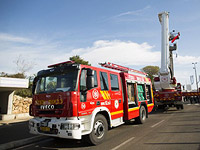 Пожар на складе муниципального совета Пардес-Хана-Каркур