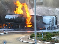 На месте падения ракеты. Ашдод, 11 июля 2014 года 
