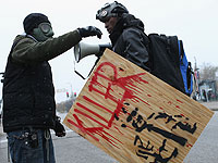 Участники акции протеста. Сент-Луис, Миссури, 16 ноября 2014 года