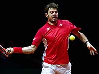 Финал Кубка Дэвиса установил рекорд посещаемости. В первой партии победили швейцарцы