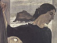 В.А.Серов. Портрет Марии Цетлиной. 1910 