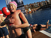 Декабрьский заплыв с видом на Лондон