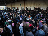 Давка на КПП 