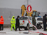 Перекрыто шоссе №90 из-за поваленных ветром опор ЛЭП