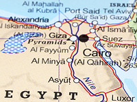 Гололед в Александрии, буря разрушила минарет мечети