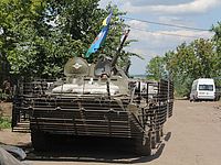 В Донецке продолжается бой за аэропорт, дороги в Луганск закрываются