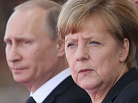Владимир Путин и Ангела Меркель  