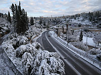 В четверг-пятницу из-за снегопада могут быть перекрыты автотрассы в сторону Иерусалима