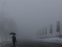 Из-за снега группа паломников была вынуждена ночевать на могиле Шимона Бар-Йохая