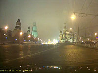 Опубликована запись видеорегистратора, сделанная на Москворецком мосту через 3 минуты после убийства Немцова