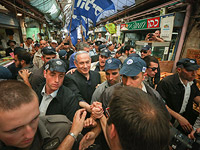 Визит Нетаниягу на иерусалимский рынок завершился акцией протеста