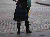 В Москве задержали мужчину в килте