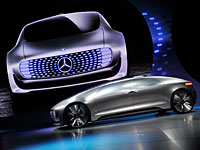 Электромобиль будущего Mercedes-Benz F 015 на улицах Сан-Франциско. ФОТО, ВИДЕО