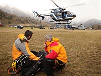 В районе поисков самолета авиакомпании Germanwings. 24 марта 2015 года