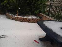 Капризы весенней погоды: в Иерусалиме выпал град