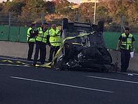 Полиция задержала подозреваемого в попытке скрыться с места аварии