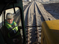 Начата укладка рельсов на железнодорожной ветке Акко-Кармиэль