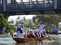 Драконы на Ярконе: китайский водный фестиваль в Тель-Авиве