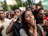 Акция протеста выходцев из Эфиопии. Перекрыты улицы в центре Тель-Авива