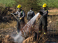 В тушении пожара рядом с больницей 