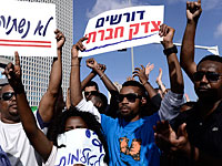Акция протеста эфиопских евреев: к месту сбора участников пришли менее сотни человек