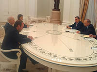 Шимон Перес нанес визит вежливости Владимиру Путину