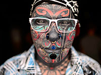 Съезд мастеров  тату и пирсинга прошел в Тель-Авиве. Фоторепортаж