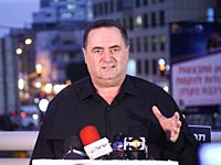 Министр транспорта Исраэль Кац на открытии строительства первой линии метротрамвая в Тель-Авиве. 2 августа 2015 года