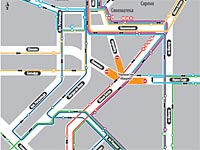 Изменения в работе транспорта в районе  перекрестка Маарив