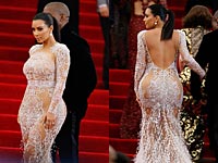 Ким Кардашьян на открытии ежегодной выставки моды Costume Institute. Нью-Йорк, 4 мая 2015 года 