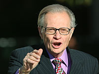 Ларри Кинг прилетел в Израиль впервые за последние 20 лет