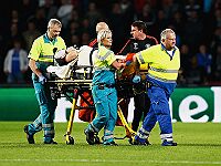 В матче Лиги чемпионов защитник 