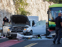 На месте взрыва около Маале-Адумим. Фоторепортаж