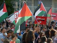 В демонстрации протеста в Сахнине приняли участие около 20 тысяч арабов