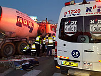 В Петах-Тикве женщина погибла под колесами автобетоносмесителя