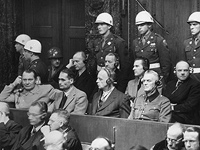 Подсудимые на Нюрнбергском процессе. 22 ноября 1945 года