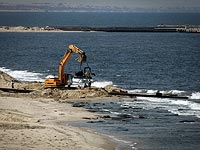 Работы по  возведению водной  преграды на границе Египта и Газы. Сентябрь 2015 года