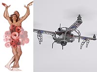 Реклама одежды: беспилотники как ширма для голых танцоров. ВИДЕО