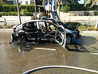 В Ришон ле-Ционе взорвался автомобиль, пострадали три человека