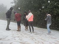 На Голанских высотах и в Верхней Галилее продолжается снегопад