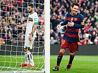 Лионель Месси забил три мяча. 