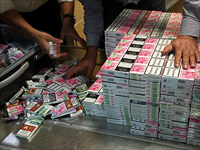 В багаже новых репатриантов из Грузии найдены 1130 блоков сигарет