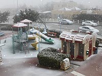 Первая снежная буря зимы 2016 года в Израиле. Фоторепортаж