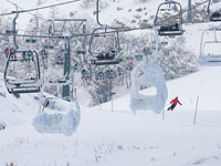 Курорт на Хермоне закрыт из-за непогоды