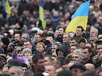 Демонстрация в Киеве 22 февраля 2015 года (архив) 